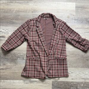 Purple Plaid Women's blazer size L